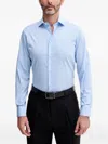 Benetton Patterned Shirt In Blue
