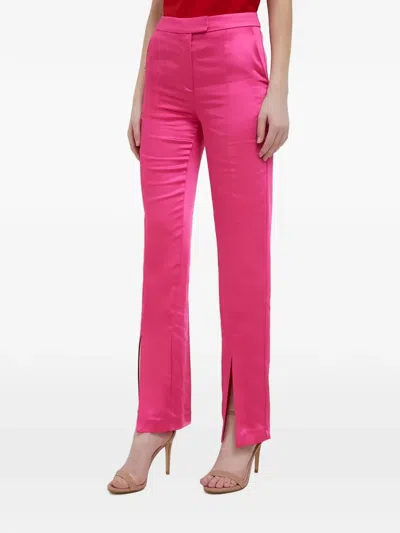 Benetton 레그 슬릿 팬츠 In Pink