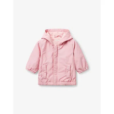 Benetton Babies' Pink Hooded Long-sleeve Woven Rain Jacket 1-18