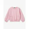 Benetton Pink Patch-pocket Relaxed-fit Cotton Sweatshirt 18 Month In Pink