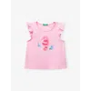 Benetton Pink Ruffle Sleeveless Cotton-jersey T-shirt 18 Months-6