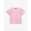 Benetton Pink Star-appliqué Ruffle Cotton-jersey T-shirt 18 Months-6