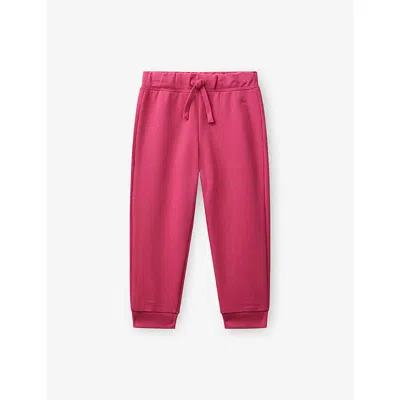Benetton Kids' Pink Straight-leg Drawstring-waistband Cotton Jogging Bottoms 18 Month