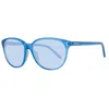 Benetton Blue Plastic Sunglasses In Blue