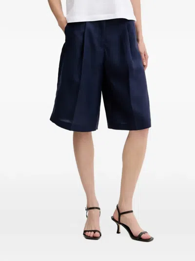 Benetton Pleated Shorts In Black