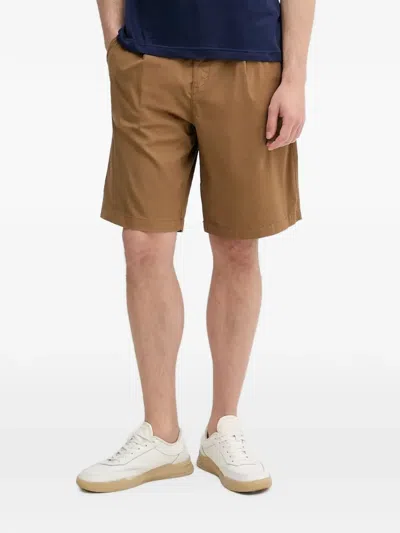 Benetton Pleated Shorts In Brown