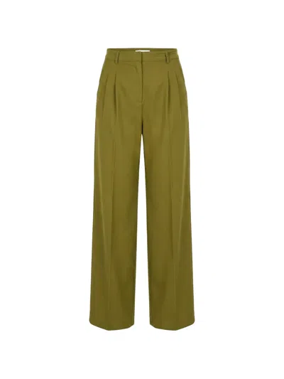 Benetton Pleated Trousers In Green