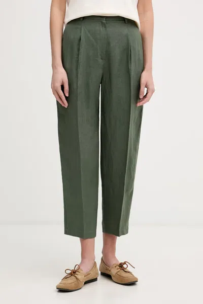 Benetton Pleated Tapered Trousers In Multi
