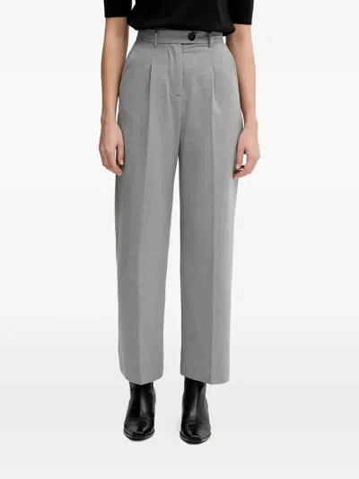 Benetton Pleated Trousers In Gray