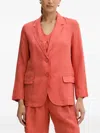 Benetton Pocket Button Blazer In Red