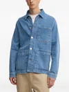 Benetton Pocket-chest Jacket In Blue