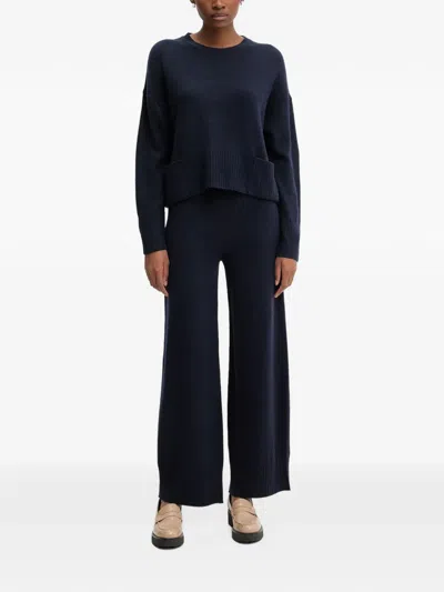 Benetton Pocket Sweater In Blue