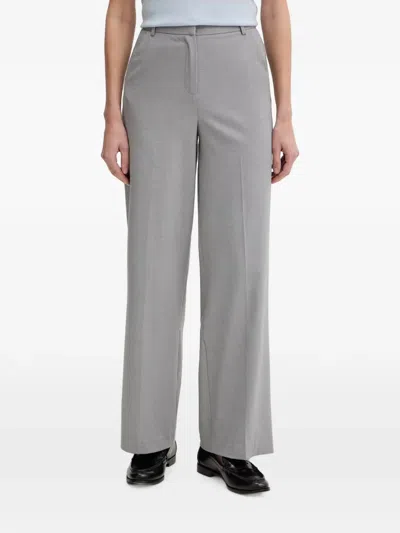 Benetton Pressed-crease Trousers In Gray