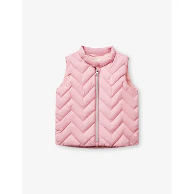 Benetton Babies' Rabbit-print Lined Padded Shell Gilet 1-18