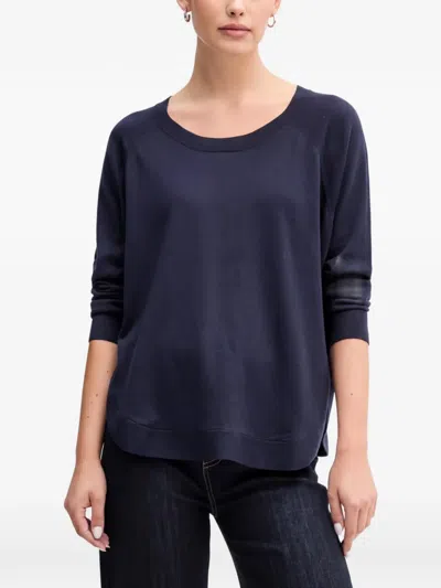 Benetton Raglan Sweater In Blue