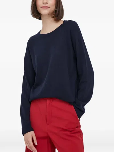 Benetton Raglan-sleeve Sweater In Blue