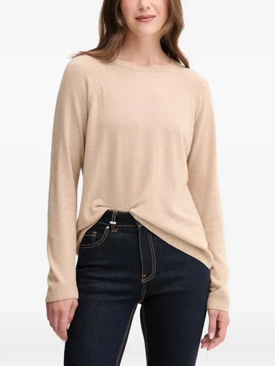 Benetton Raglan-sleeve Sweater In Neutral