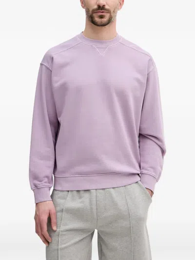 Benetton Raglan-sleeve Sweater In Purple