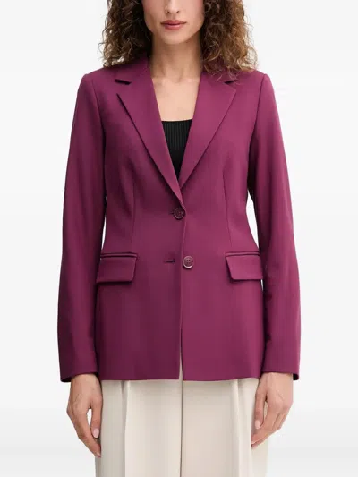 Benetton Rear Vent Blazer Jacket In Pink