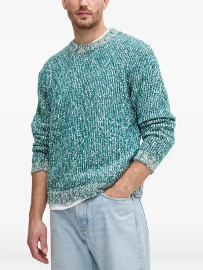 Benetton 리버서블 스웨터 In Blue
