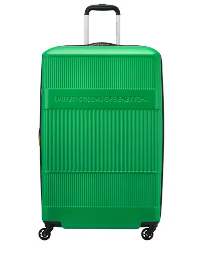 Benetton Ribbed Hard Expandable Large Hardside Luggage