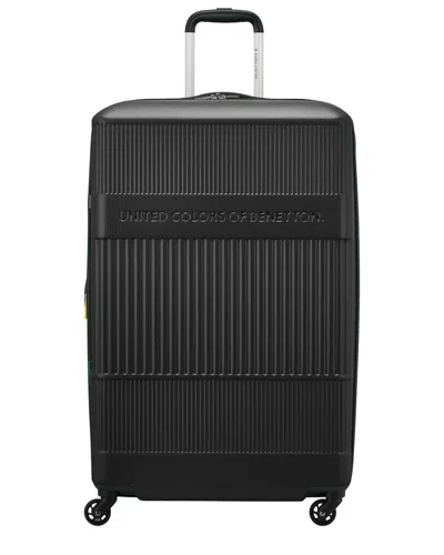Benetton Ribbed Hard Expandable Large Hardside Luggage