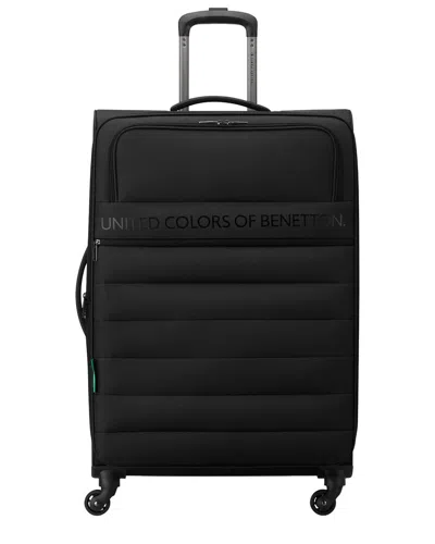 Benetton Ribbed Soft Expandable Large Softside Luggage