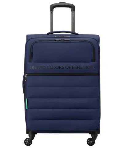 Benetton Ribbed Soft Expandable Large Softside Luggage