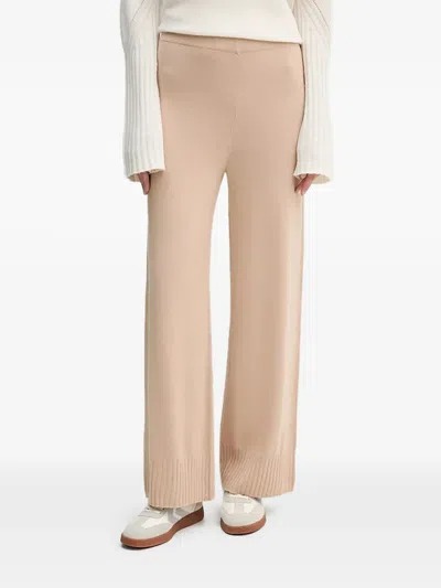 Benetton Ribbed Trousers In Neutral