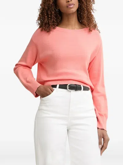 Benetton Ribbed-trim Crew-neck Sweater In Animal Print