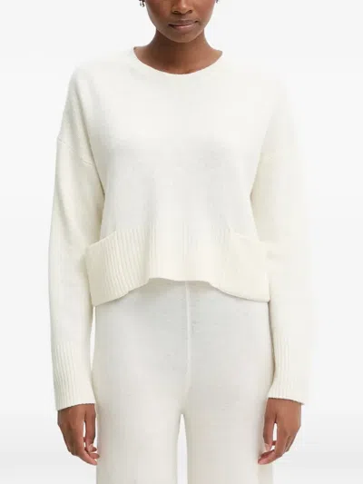 Benetton Ribbed-trim Drop-shoulder Sweater In Animal Print