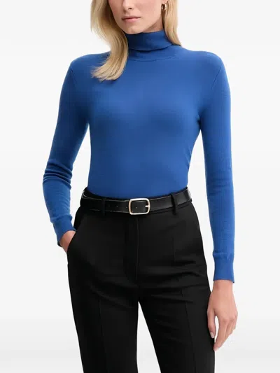 Benetton Roll Neck Knitwear In Blue