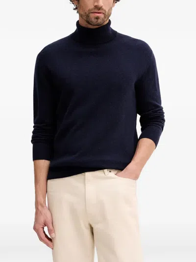 Benetton Roll-neck Sweater In Blue