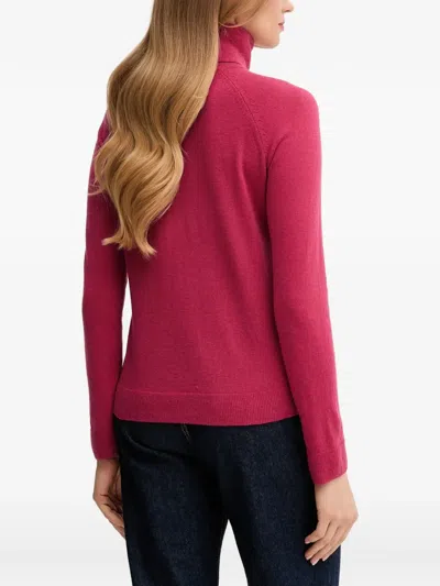 Benetton Roll Neck Sweater In Red