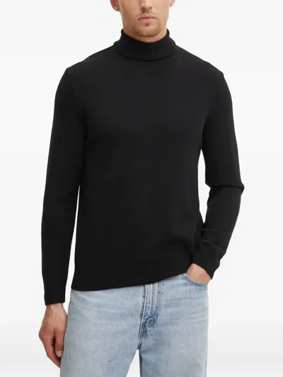 Benetton Roll-neck Sweater In Black