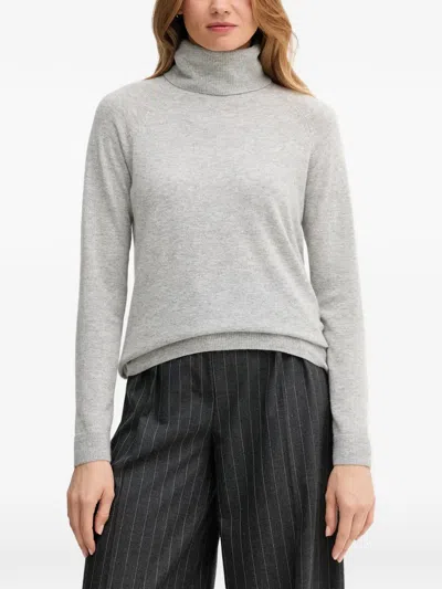 Benetton Roll-neck Sweater In Gray