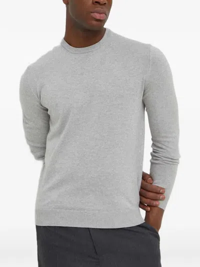 Benetton Round-neck Sweater In Gray