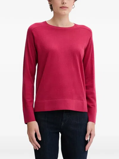 Benetton Round-neck Sweater In Pink