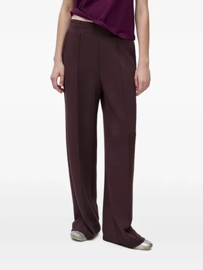Benetton Seam-detail Trousers In Brown