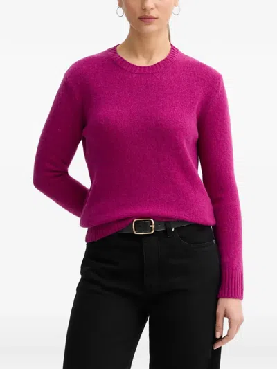 Benetton Shetland Jumper In Purple