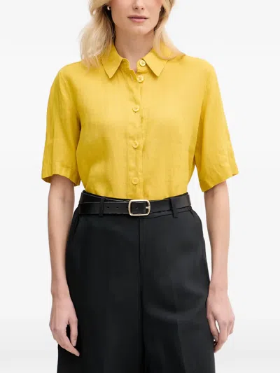Benetton Short-sleeve Button-down Shirt In Animal Print