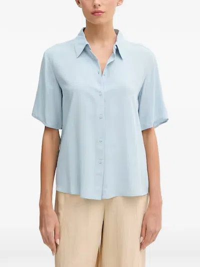 Benetton Short-sleeve Shirt In Blue