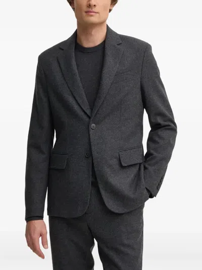 Benetton Single Breasted Blazer In Black