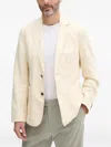 Benetton Single-breasted Blazer In Neutral