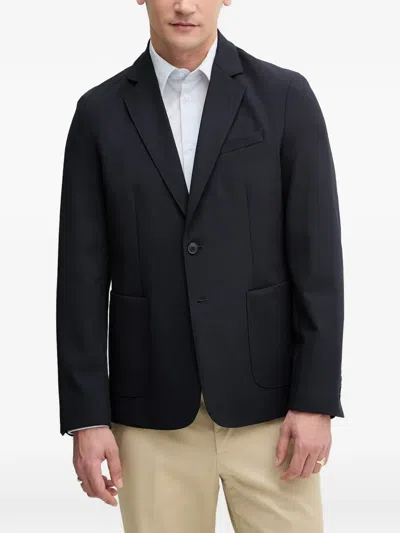 Benetton Single-breasted Notched-lapel Blazer In Blue