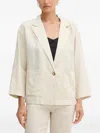 SINGLE-BUTTON PATCH-POCKET BLAZER