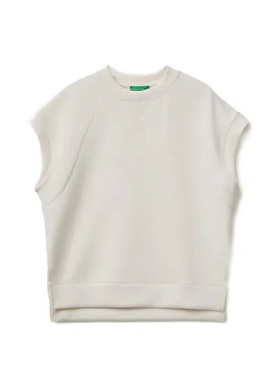 Benetton Sleeveless Crew-neck Top In Multi