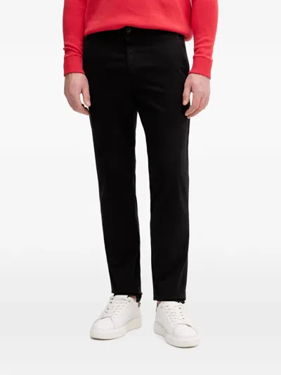 Benetton Straight-leg Chino Trousers In Black