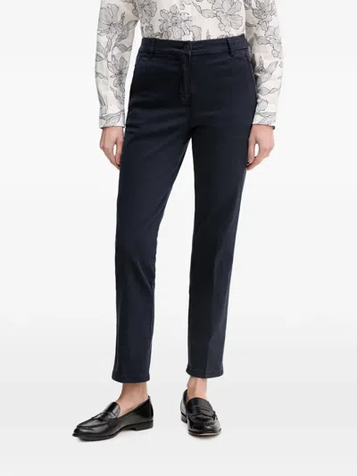 Benetton Straight-leg Chino Trousers In Blue