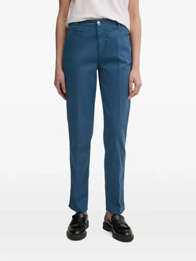 Benetton Straight-leg Chino Trousers In Blue
